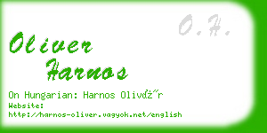 oliver harnos business card